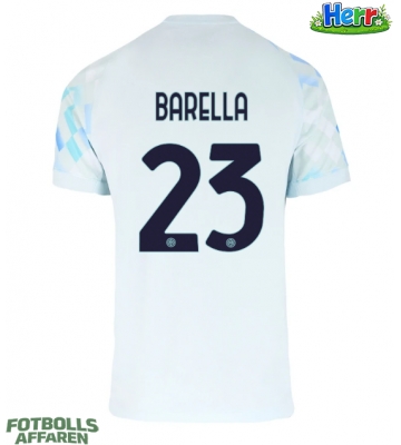 Inter Milan Nicolo Barella #23 Bortatröja 2025-26 Kortärmad